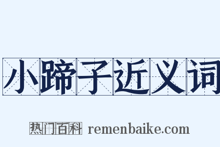 小蹄子近义词是什么意思的图片